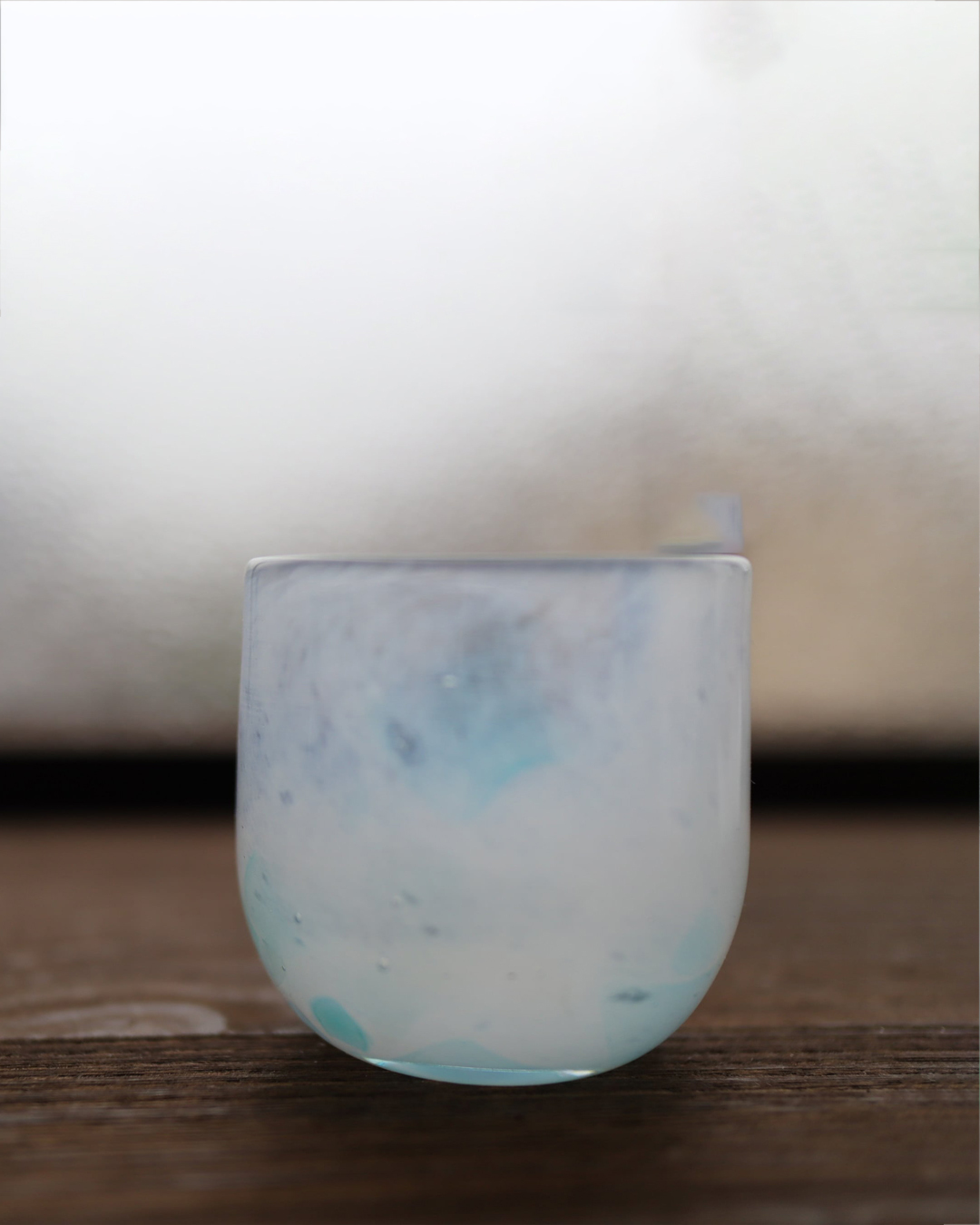 手工玻璃 清酒杯 冬｜職人 梶川 聡子