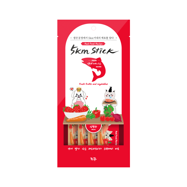 5KM Stick | 犬貓用營養蔬果肉泥-鮭魚 (心血管)