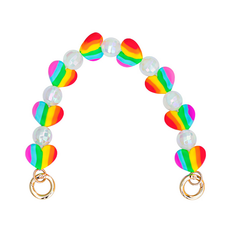 Candies Happy Strap水晶愛心短鏈(彩虹)