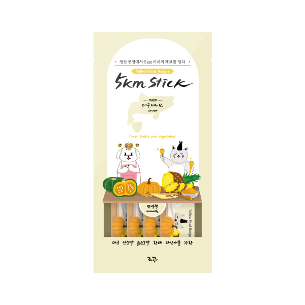 5KM Stick | 犬貓用營養蔬果肉泥-鱈魚 (免疫力)