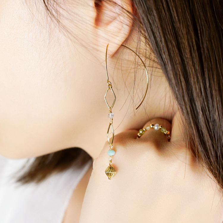 《官網限定》｜貴人運｜靜謐之河 – 天河石 – 耳環
