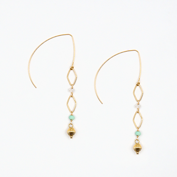 《官網限定》｜貴人運｜靜謐之河 – 天河石 – 耳環