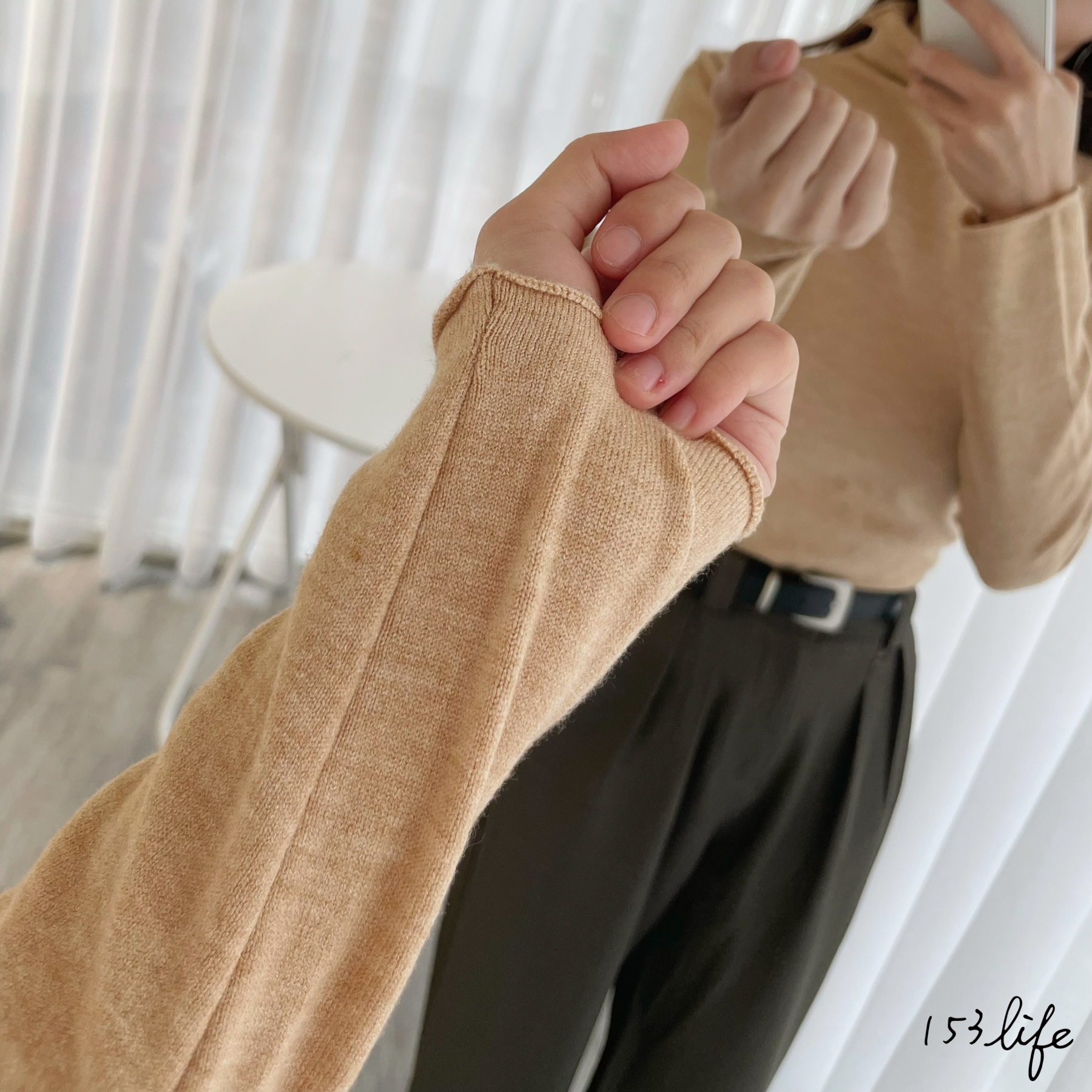 |現貨出清|𝑙𝑎𝑑𝑦.輕熟風| 半高領捲邊素色打底衣(6色)