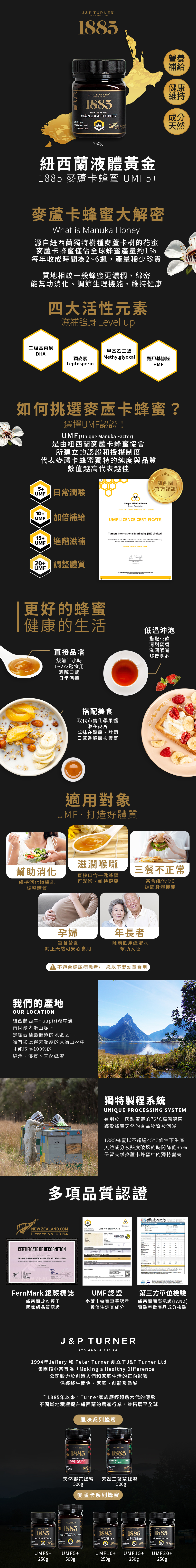 1885】紐西蘭頂級麥蘆卡蜂蜜UMF5+ (250g) | 食好覓_歐美食品進口商