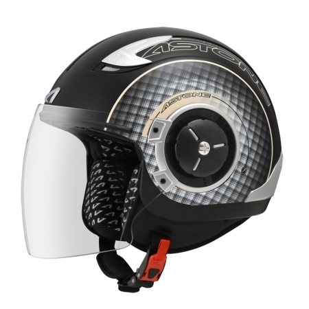 ASTONE DJ11彩繪 SS11平光黑米黃 3/4罩