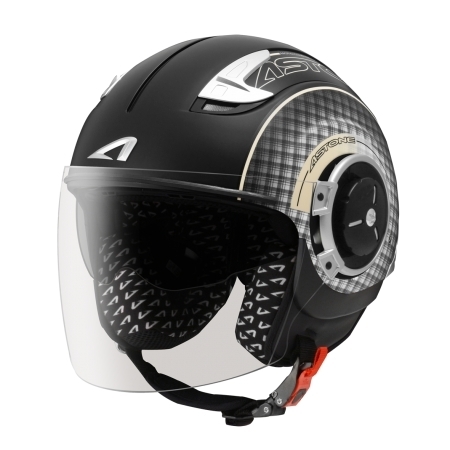 ASTONE DJ11彩繪 SS11平光黑米黃 3/4罩