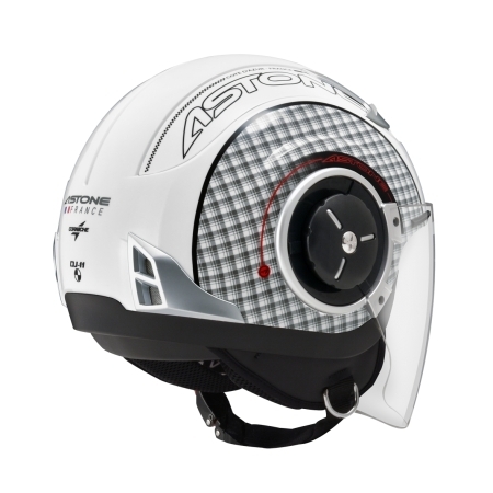 ASTONE DJ11彩繪 SS11白黑 3/4罩