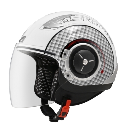 ASTONE DJ11彩繪 SS11白黑 3/4罩