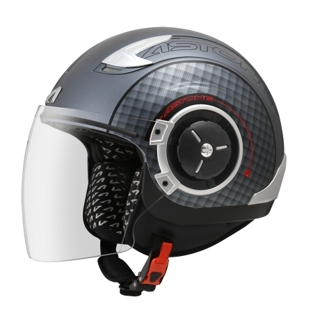 ASTONE DJ11彩繪 SS11平光鐵灰黑 3/4罩