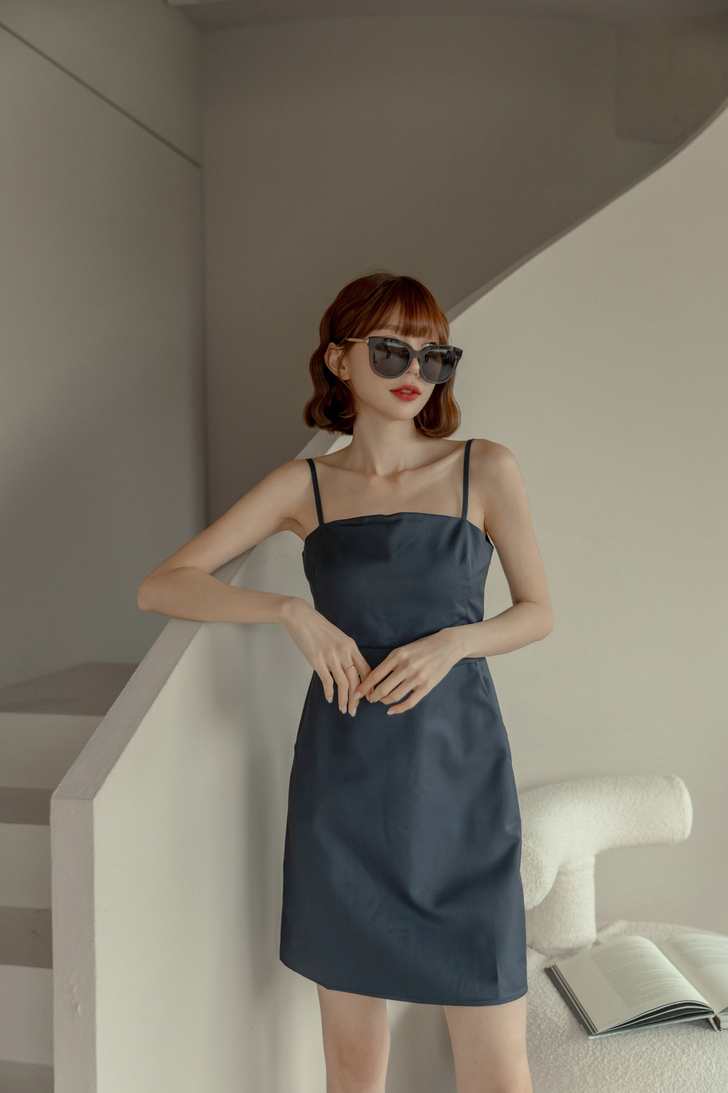 經典細肩短洋-海軍藍