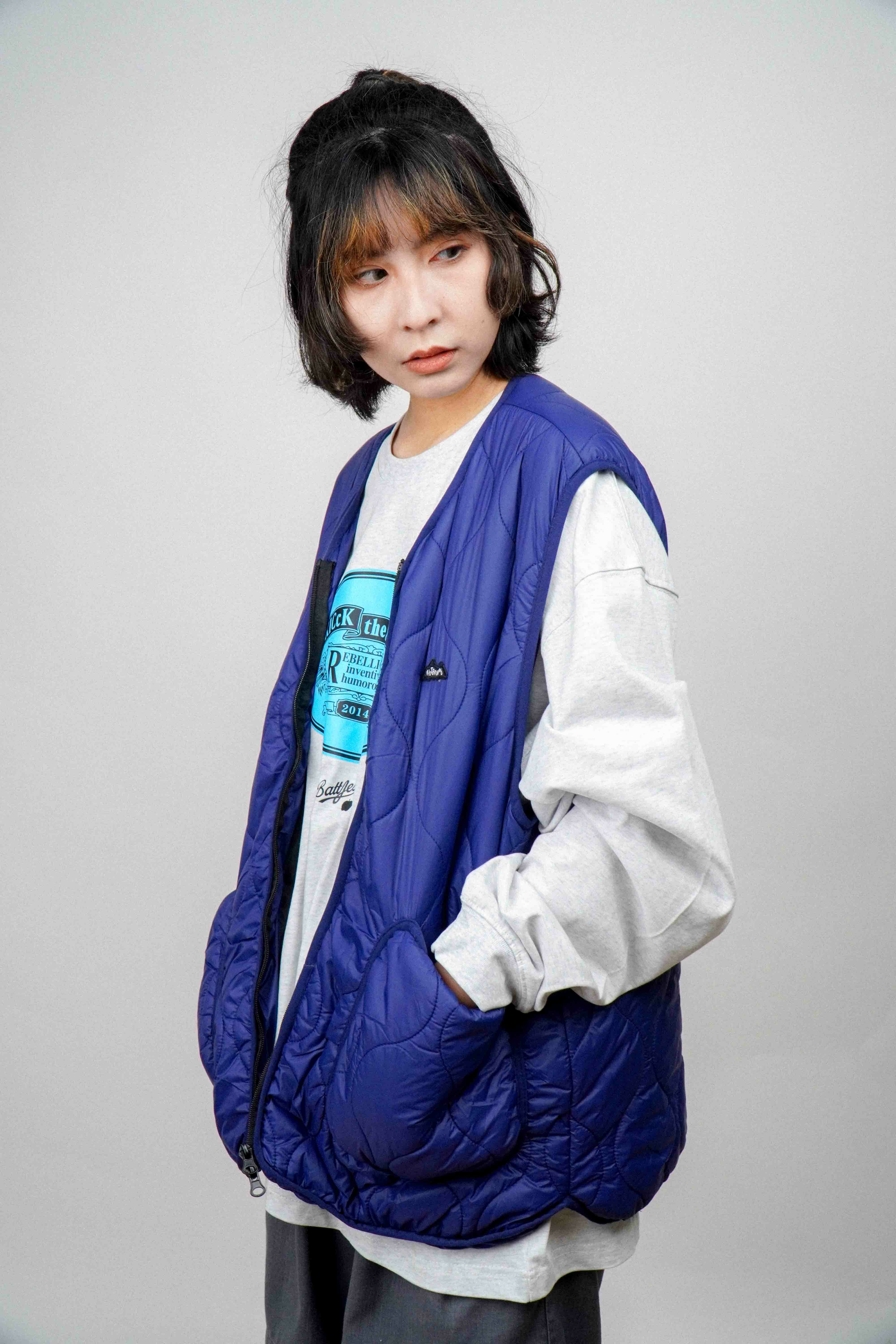 『Always_Good』葫蘆紋 鋪棉 背心