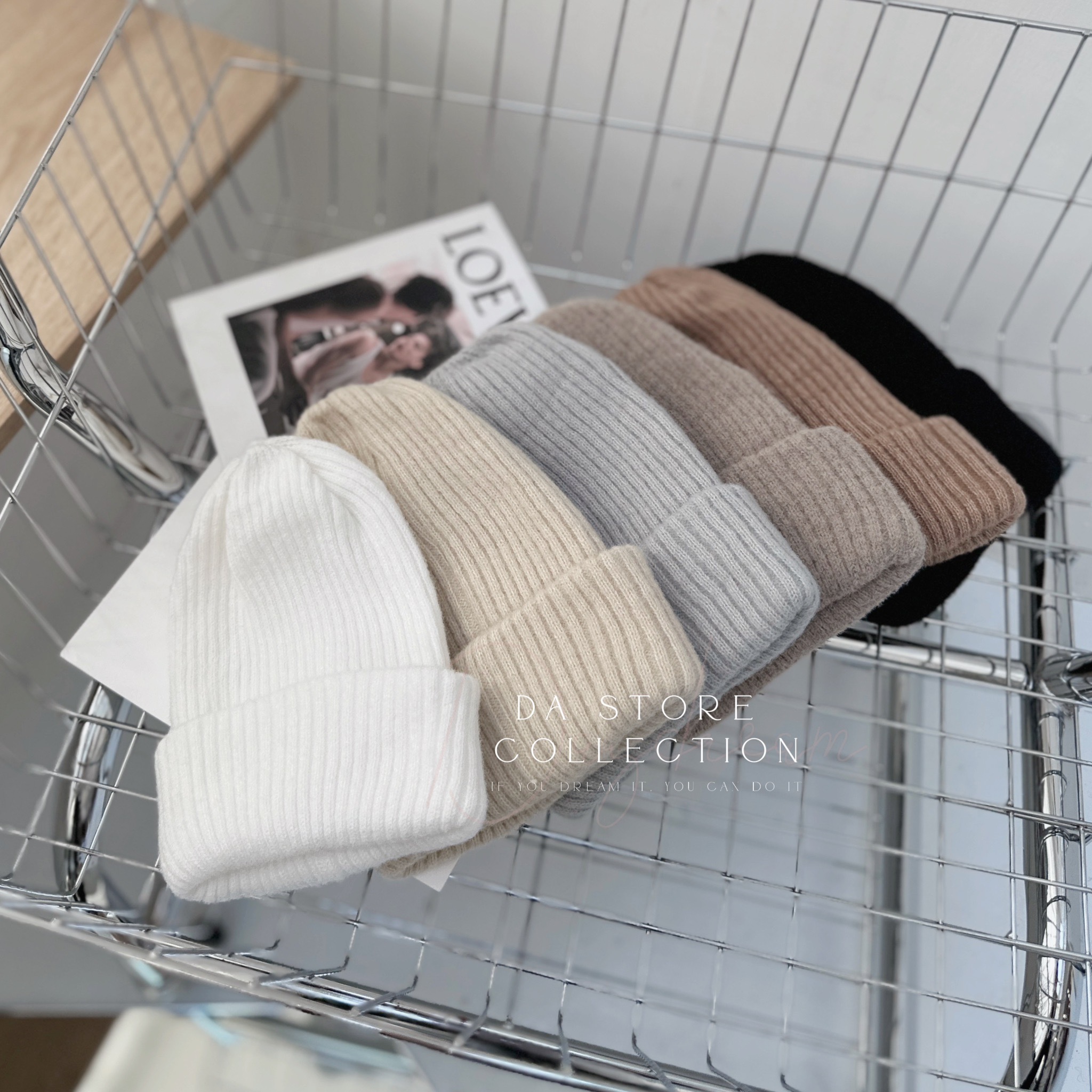 超柔軟直條毛帽 /九色