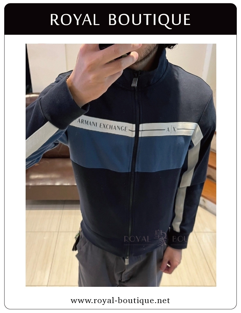 Armani Exchange AX立領休閒薄外套夾克
