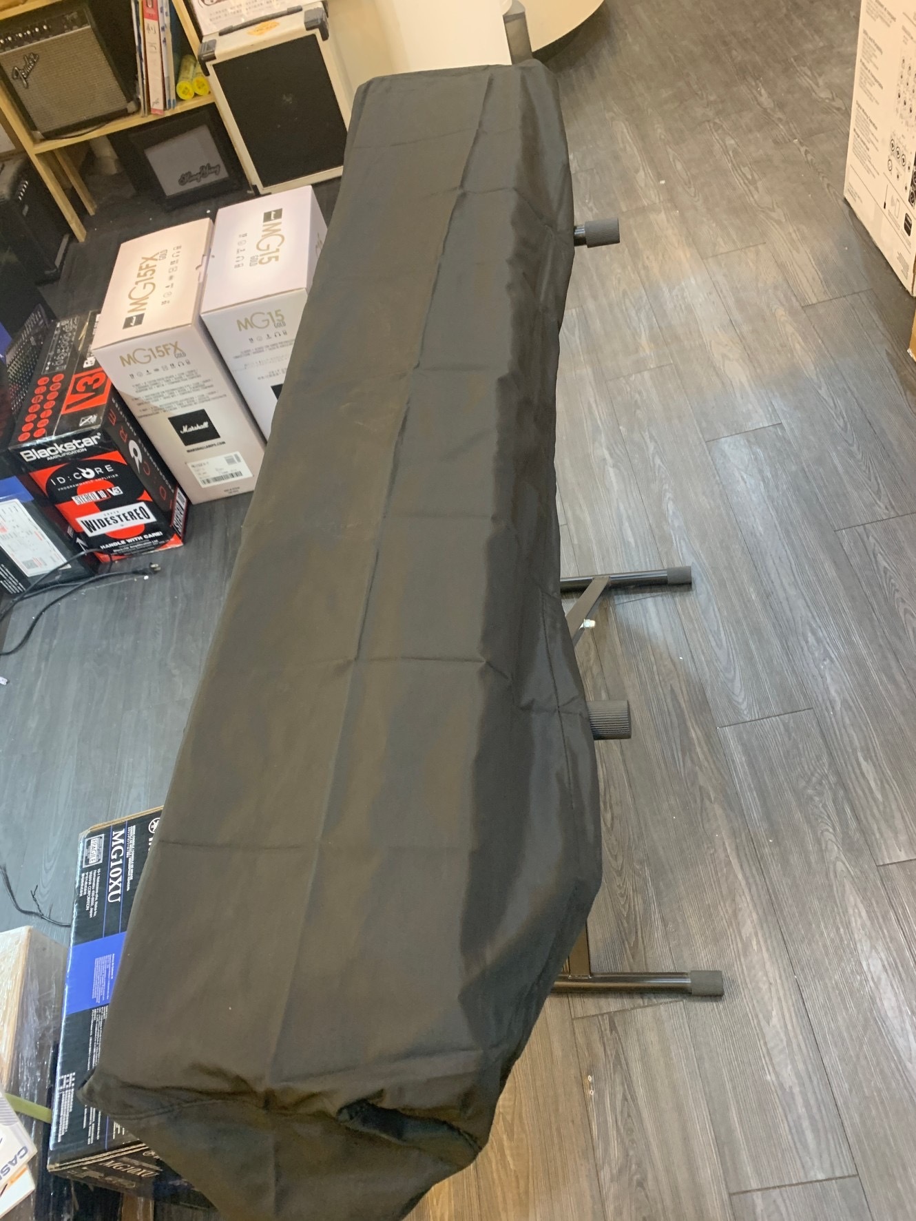 DRAW DRAW 88鍵 電鋼琴罩 防塵套 伸縮抽繩鎖扣 第 4 張圖片｜三峽鍵盤 / 鋼琴