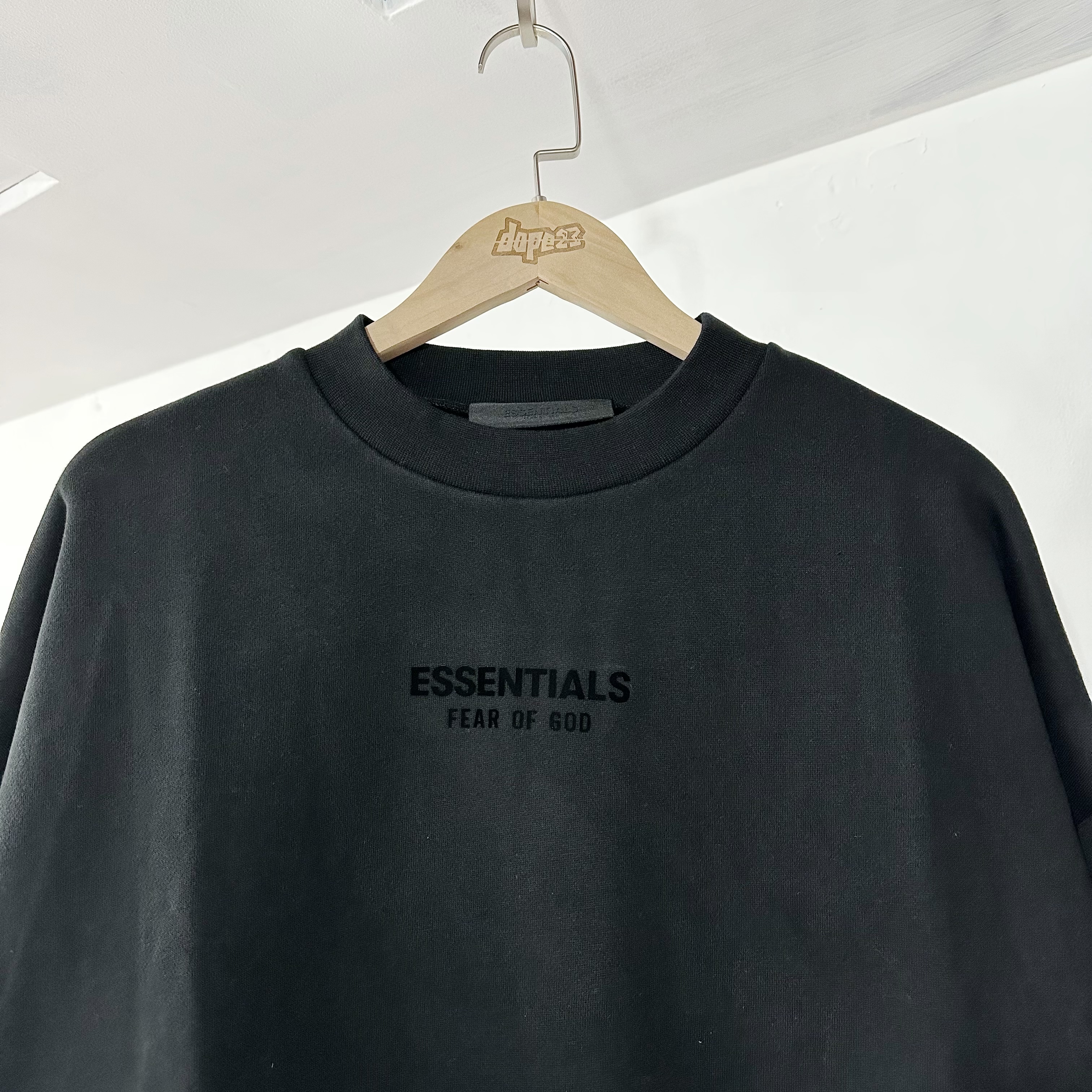 Fear Of God Essentials FW23 Crewneck Jet Black
