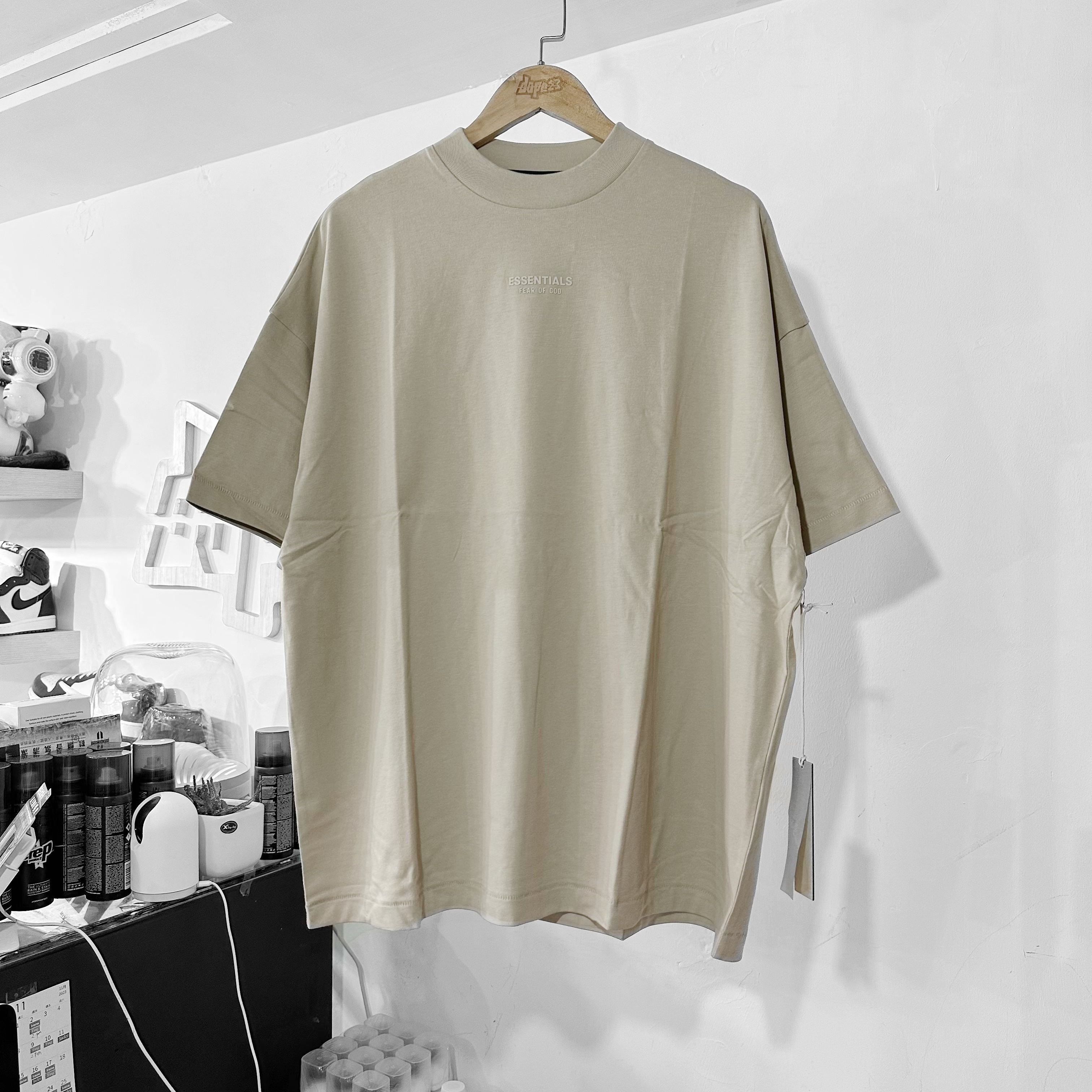 Fear Of God Essentials FW23 T-shirt Silver Cloud