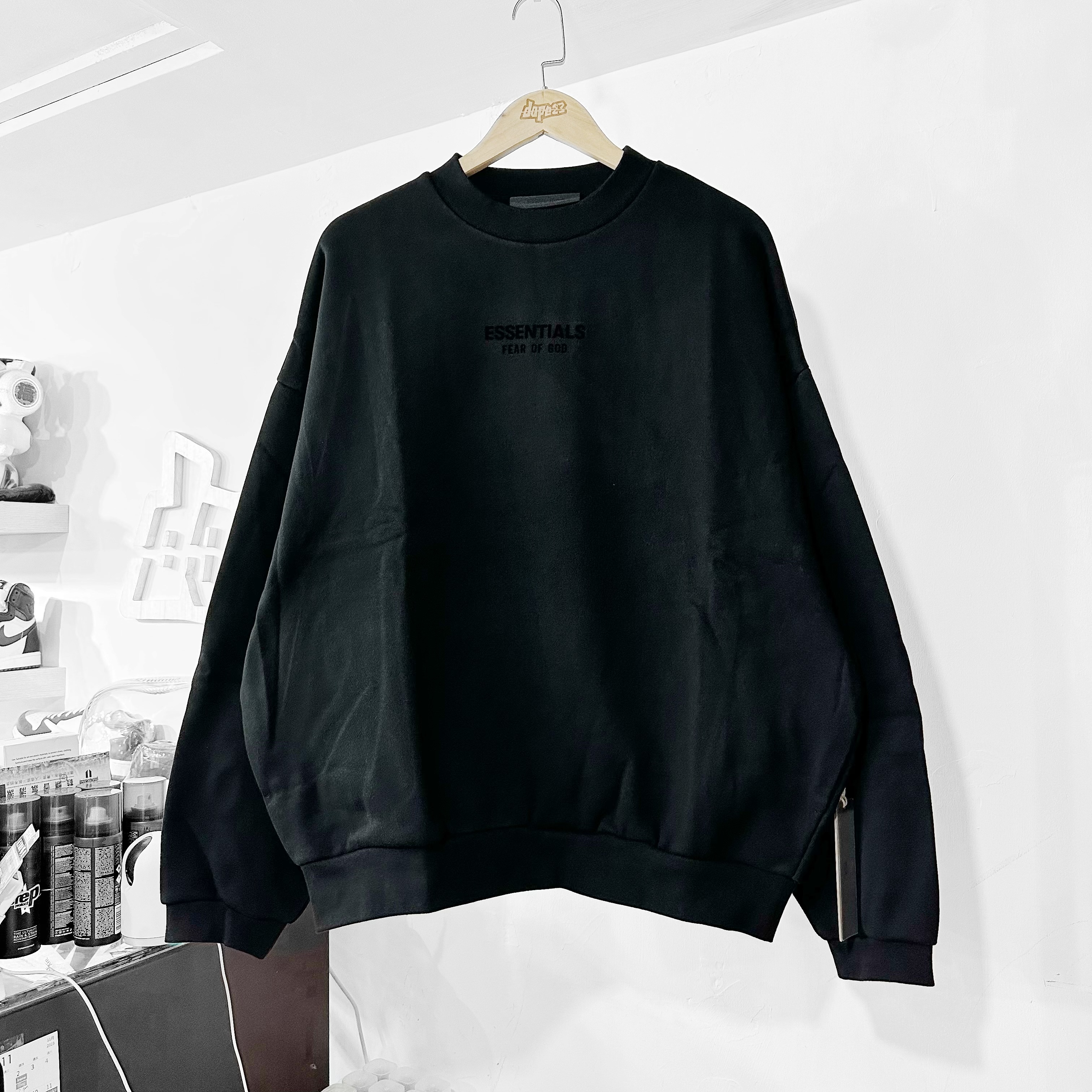 Fear Of God Essentials FW23 Crewneck Jet Black