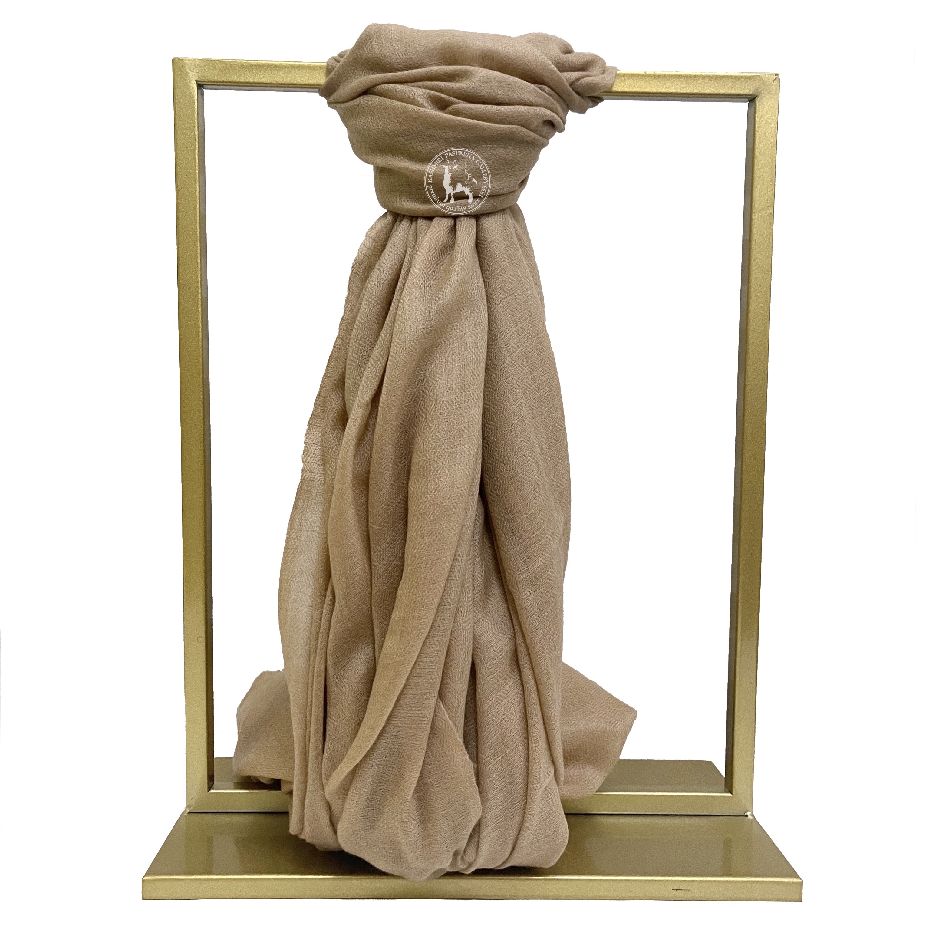 手工編織喀什米爾山羊絨磨邊圍巾