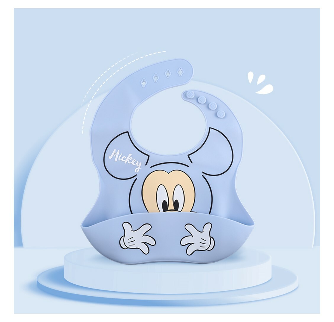 迪士尼米奇 - 3D 矽膠圍兜| 兒童 幼兒圍裙