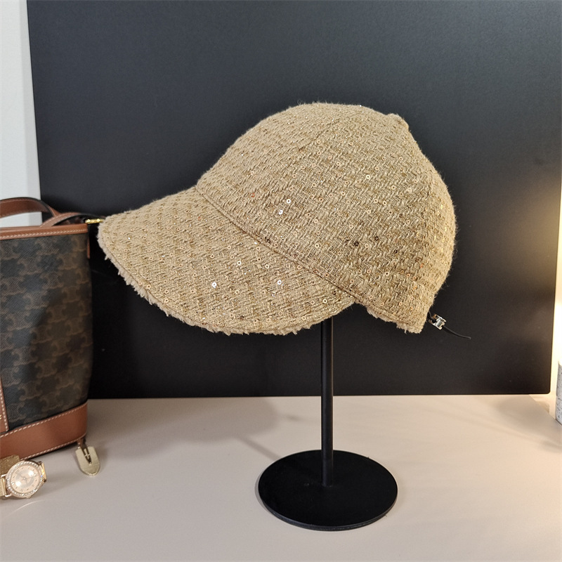 小香毛尼馬術帽(黑白格/黑/卡其)