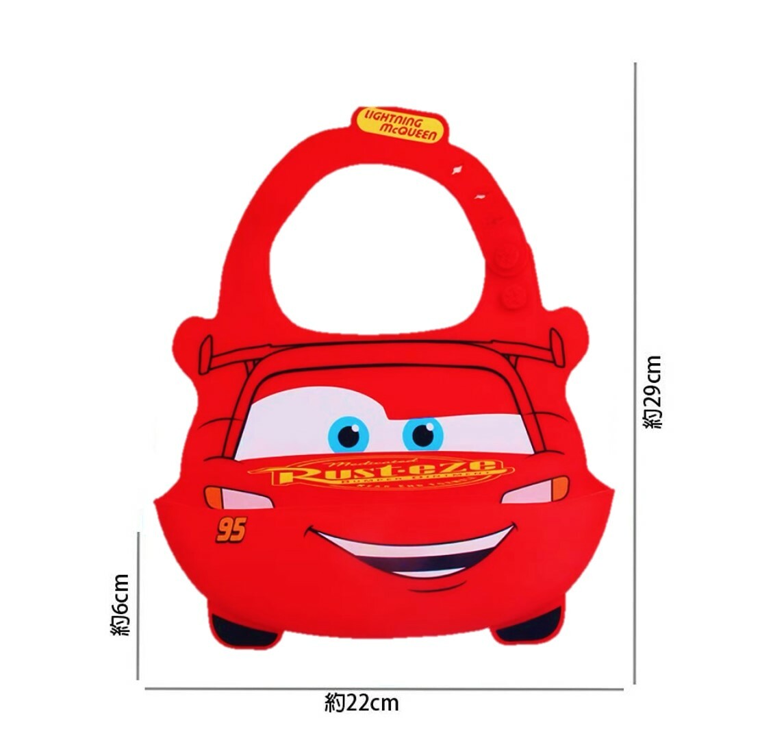 迪士尼反斗車王 - 3D 矽膠圍兜| 兒童 幼兒圍裙