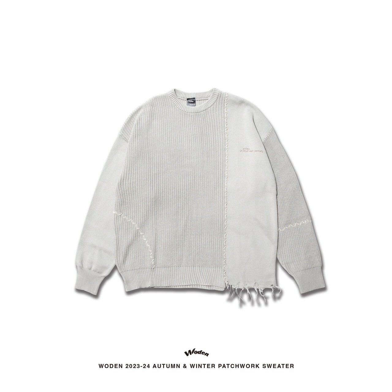 -開放追加預購中- WODEN 2023-24 Autumn & Winter 017 Patchwork Sweater