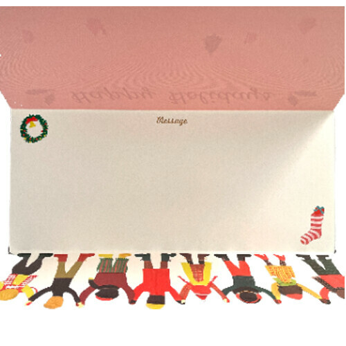 好朋友們 三折 燙金聖誕卡片｜日本Greeting Life