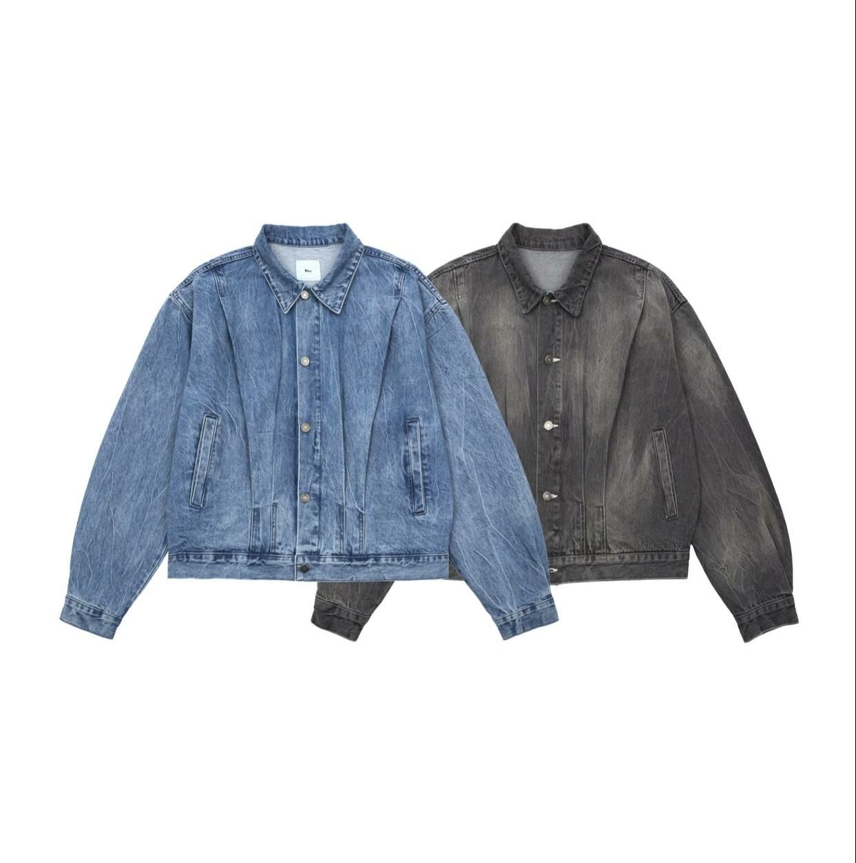 洗水裂紋牛仔褸  DOT-0034JK