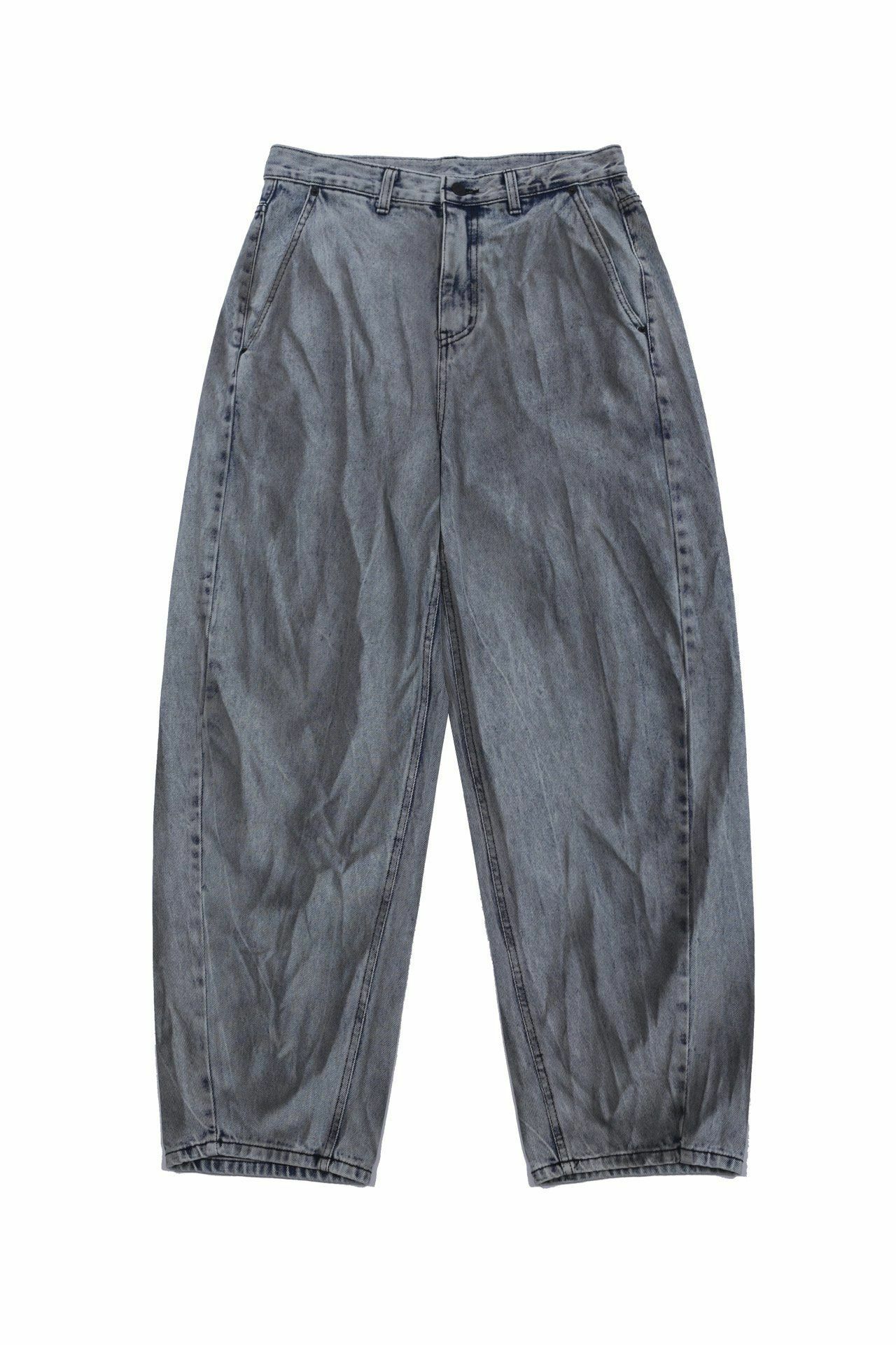 淨色洗水鬆身牛仔褲 DOT-0056P