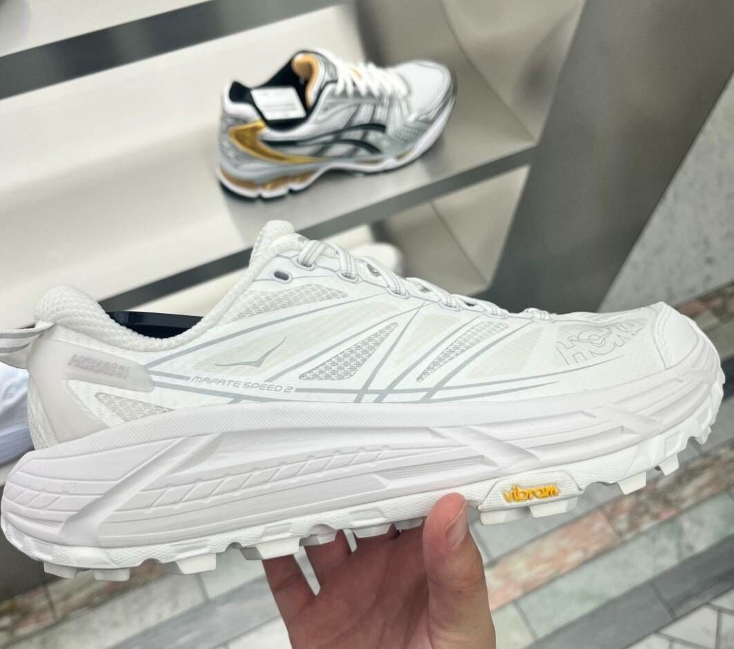 HOKA Mafate Speed 2 越野鞋 白色 月岩灰 戶外功能鞋