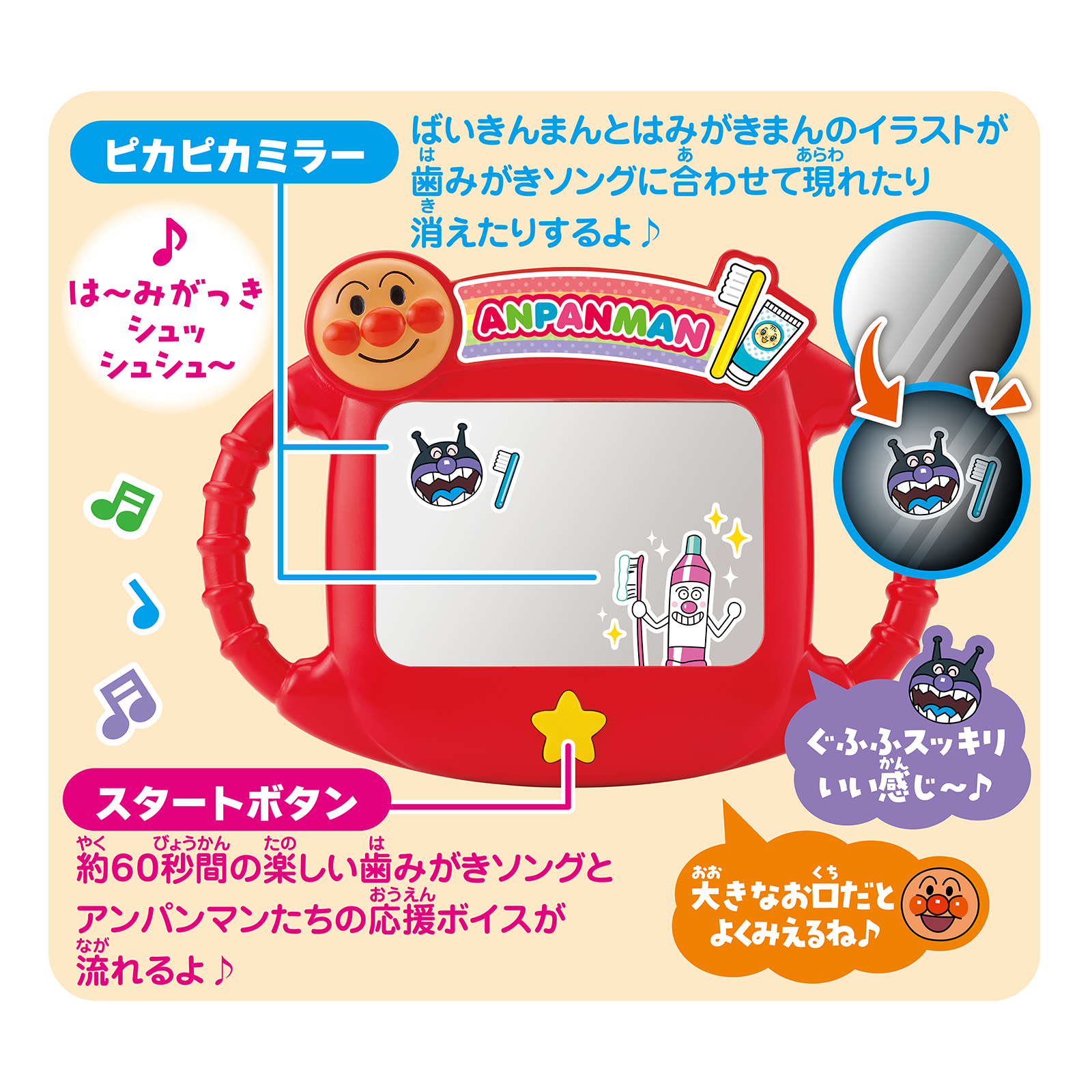 麵包超人 親子刷牙用鏡子