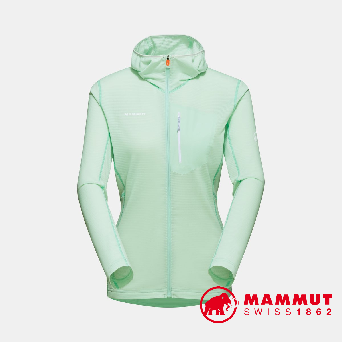 Mammut Aenergy Light ML Hooded Jacket 女款連帽保暖外套薄荷綠