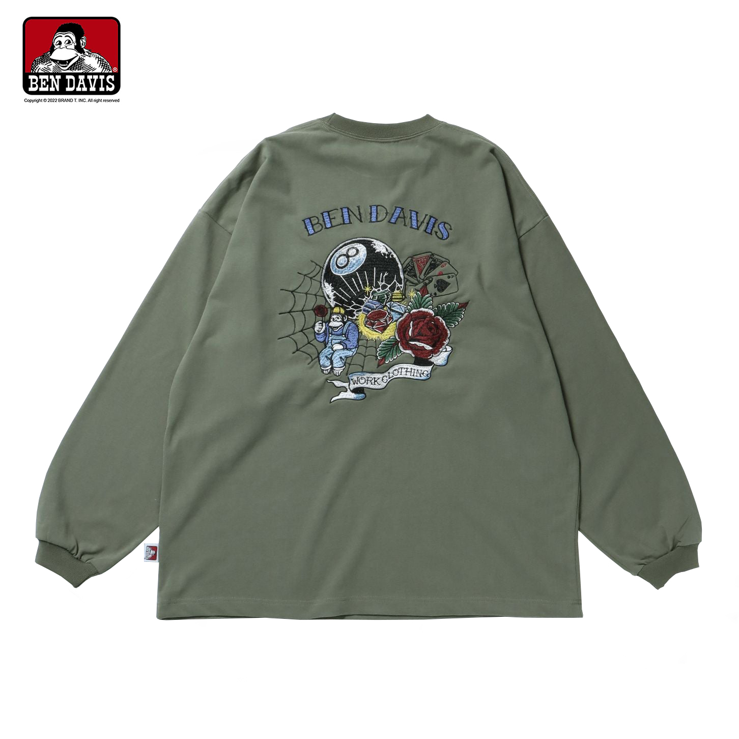 【 BEN DAVIS | GOOD LUCK 長TEE - 3色 】