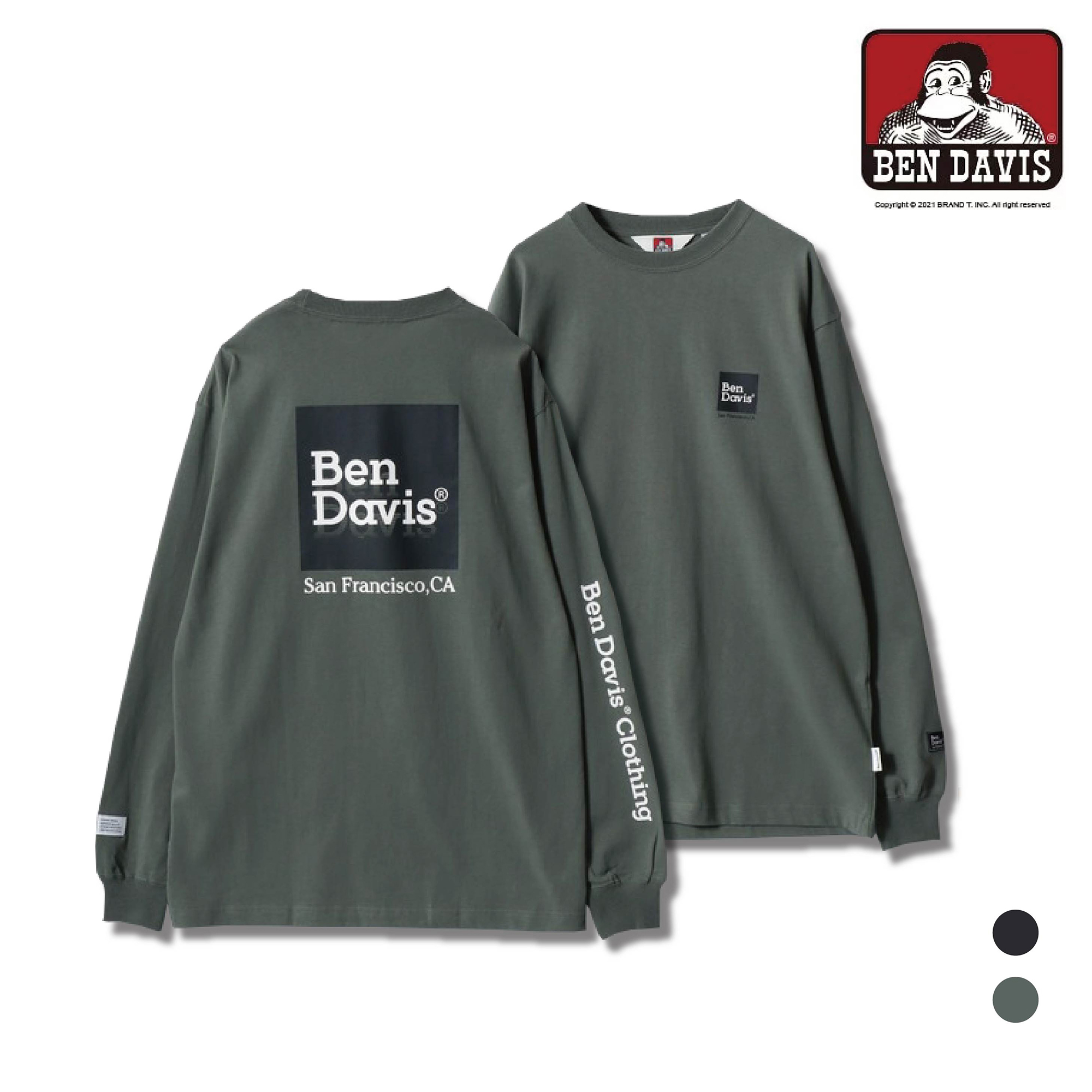 【 BEN DAVIS | 方塊LOGO薄長TEE - 2色 】