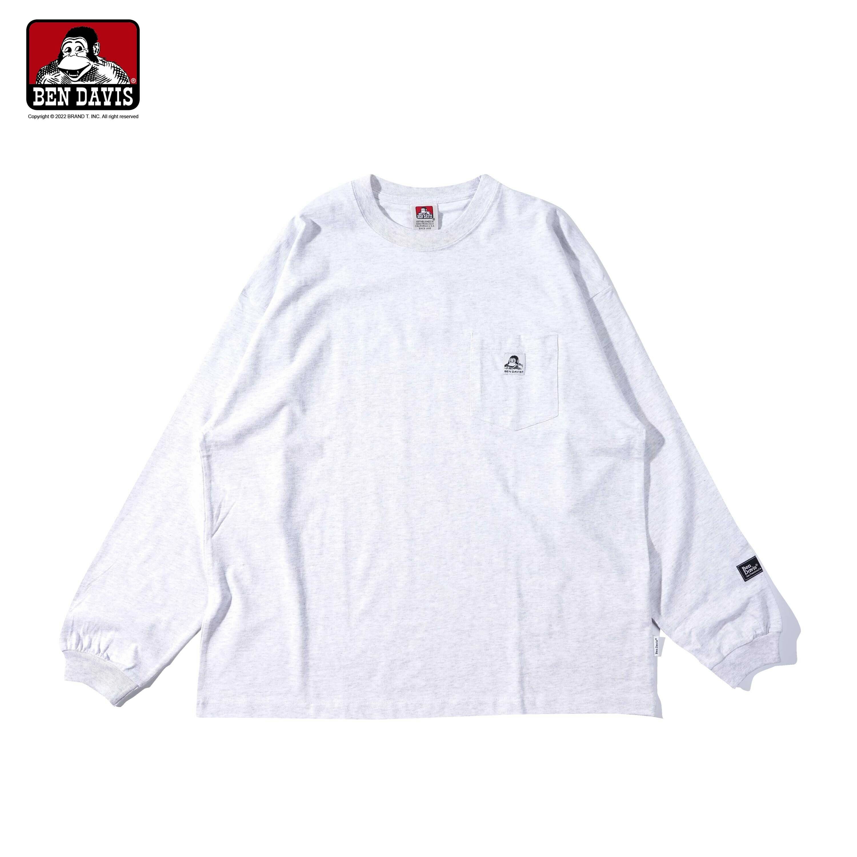 【 BEN DAVIS | 落肩寬版口袋長TEE - 3色 】