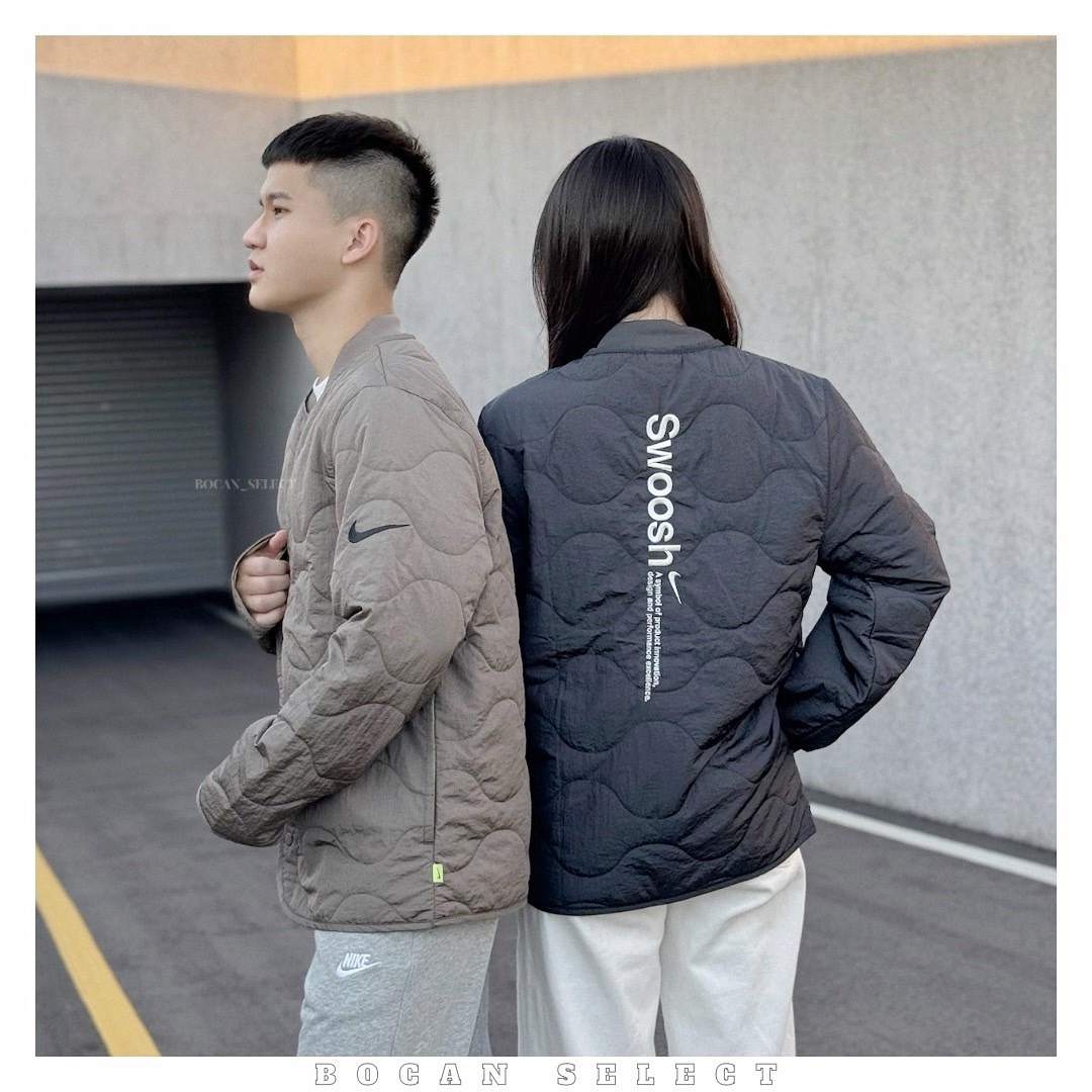 NIKE NSW SPORTSWEAR 雙面 鋪棉 菱紋 刺繡 絎縫 防風 外套（FB1909-060 、 FB1909-031）