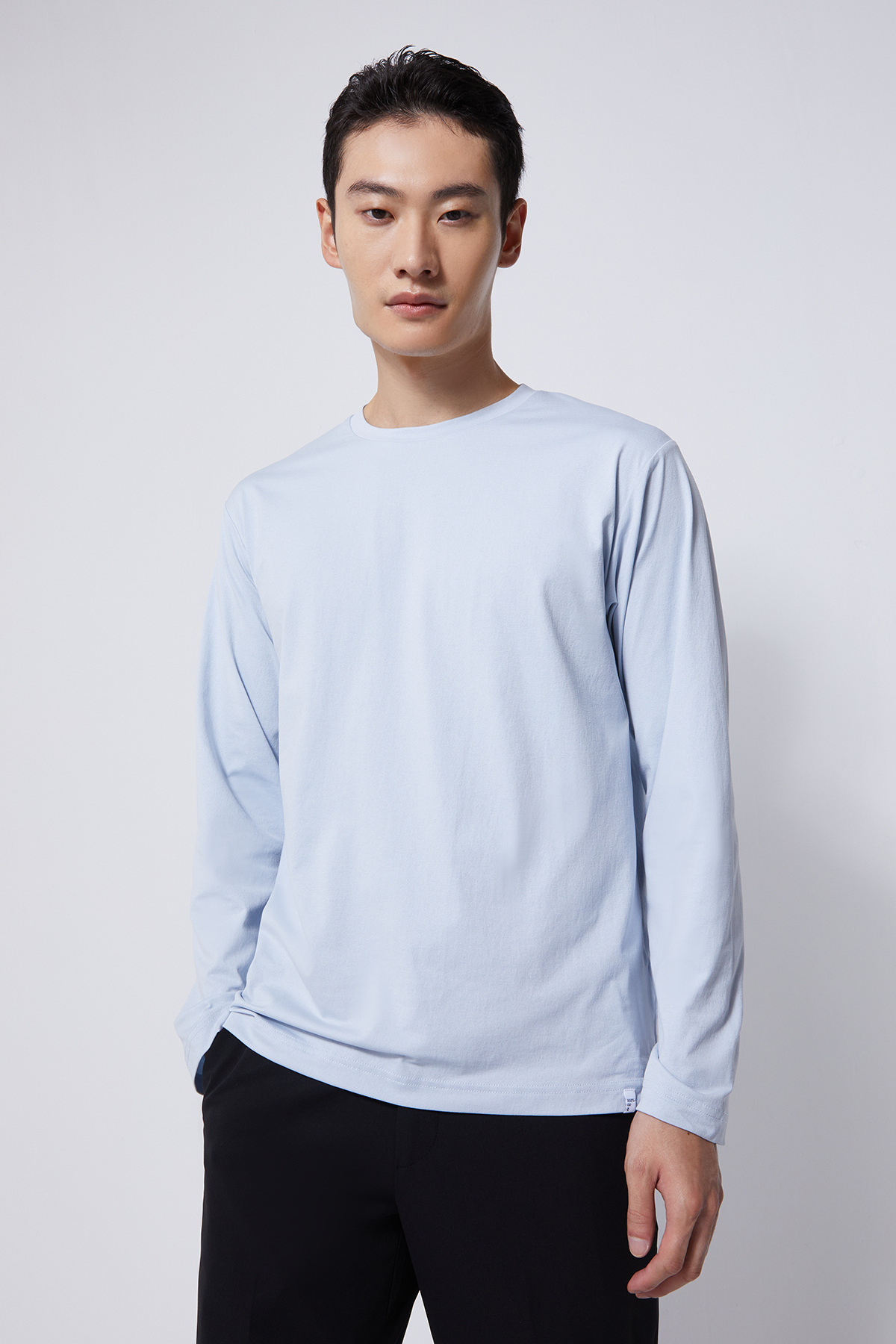 MONO 長袖T-SHIRT 男（淺藍）