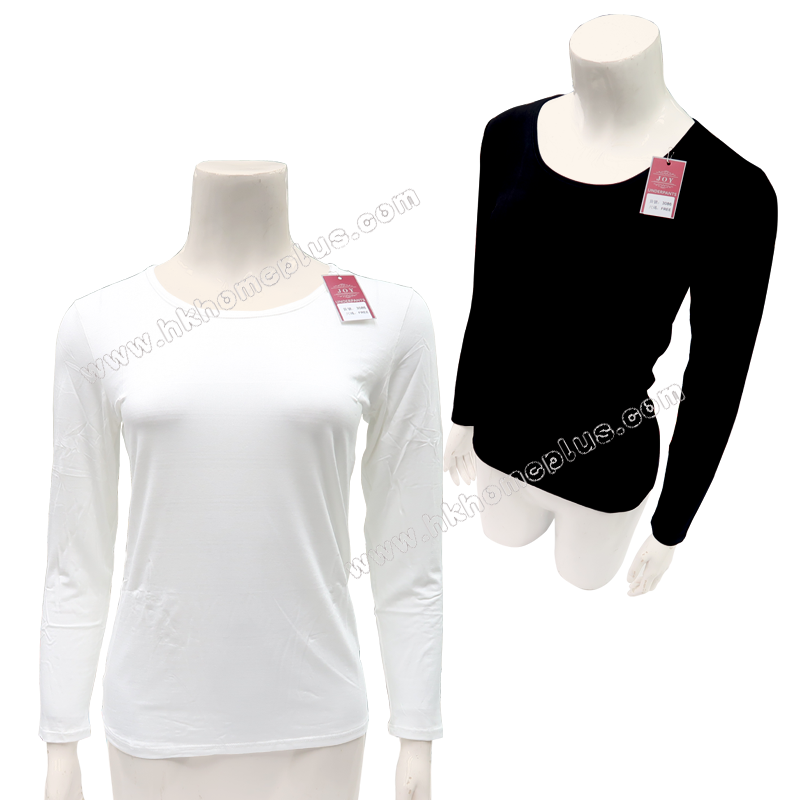 2件裝 JOY: 女裝再生纖維圓領長袖衫