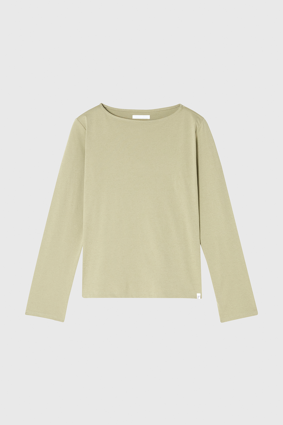 MONO 船領長袖T-SHIRT 女（橄欖綠）