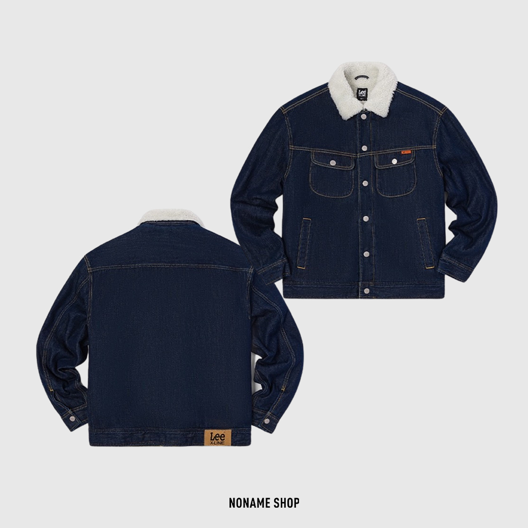 LEE 仿羊羔毛 牛仔 翻領 外套 (男款)