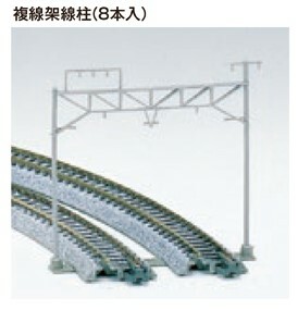 Kato 23-060-1 N規 複線架線柱(8支入)