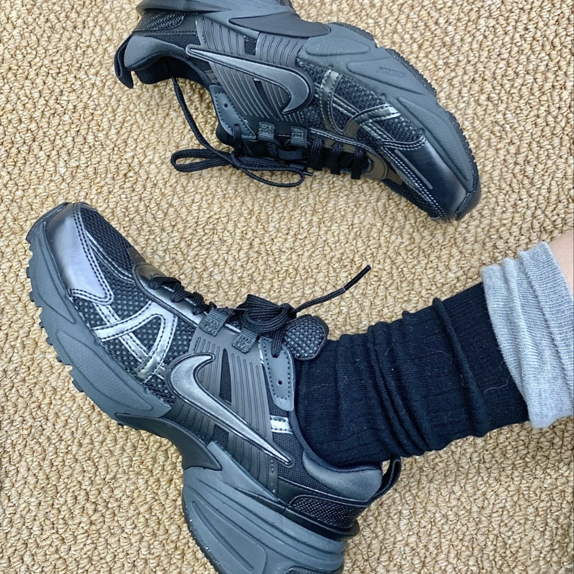 Nike V2K Runtekk All Black 全黑 復古慢跑鞋 Y2K風