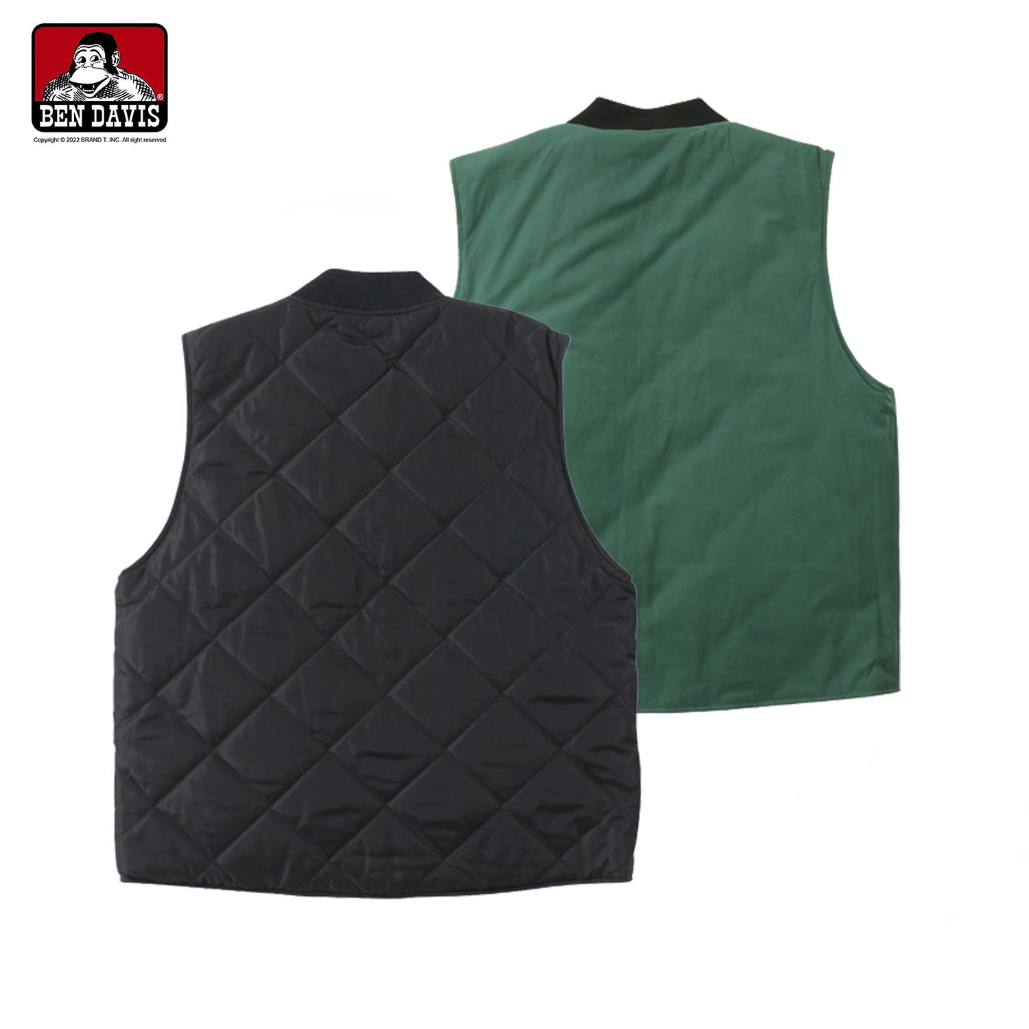 【 BEN DAVIS | 多功能雙面貼布背心 - 2色 】