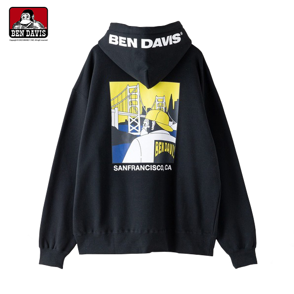 【 BEN DAVIS | 刺繡LOGO印花帽TEE - 2色 】