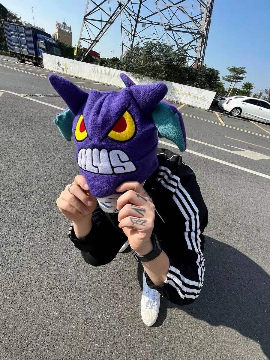 Aone4sure 蝙蝠 針織毛帽 Bat Beanie