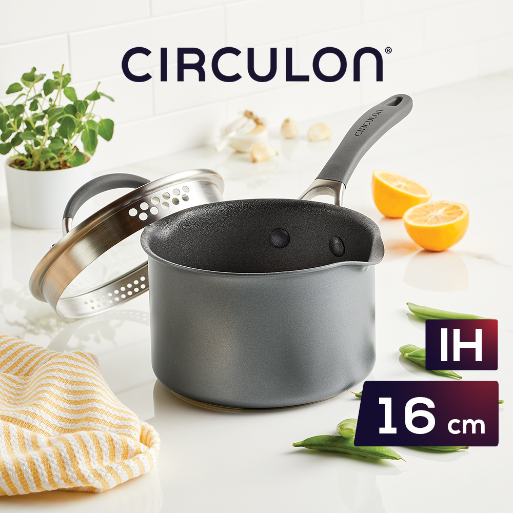 《CIRCULON A1系列》 極致抗刮不沾單柄湯鍋16CM(含蓋)