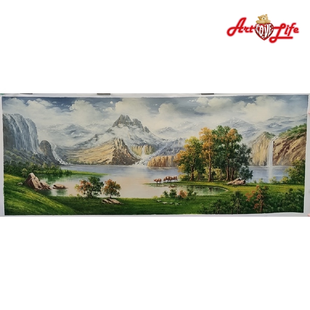 B016_70180高級手繪油畫_中式聚寶盆