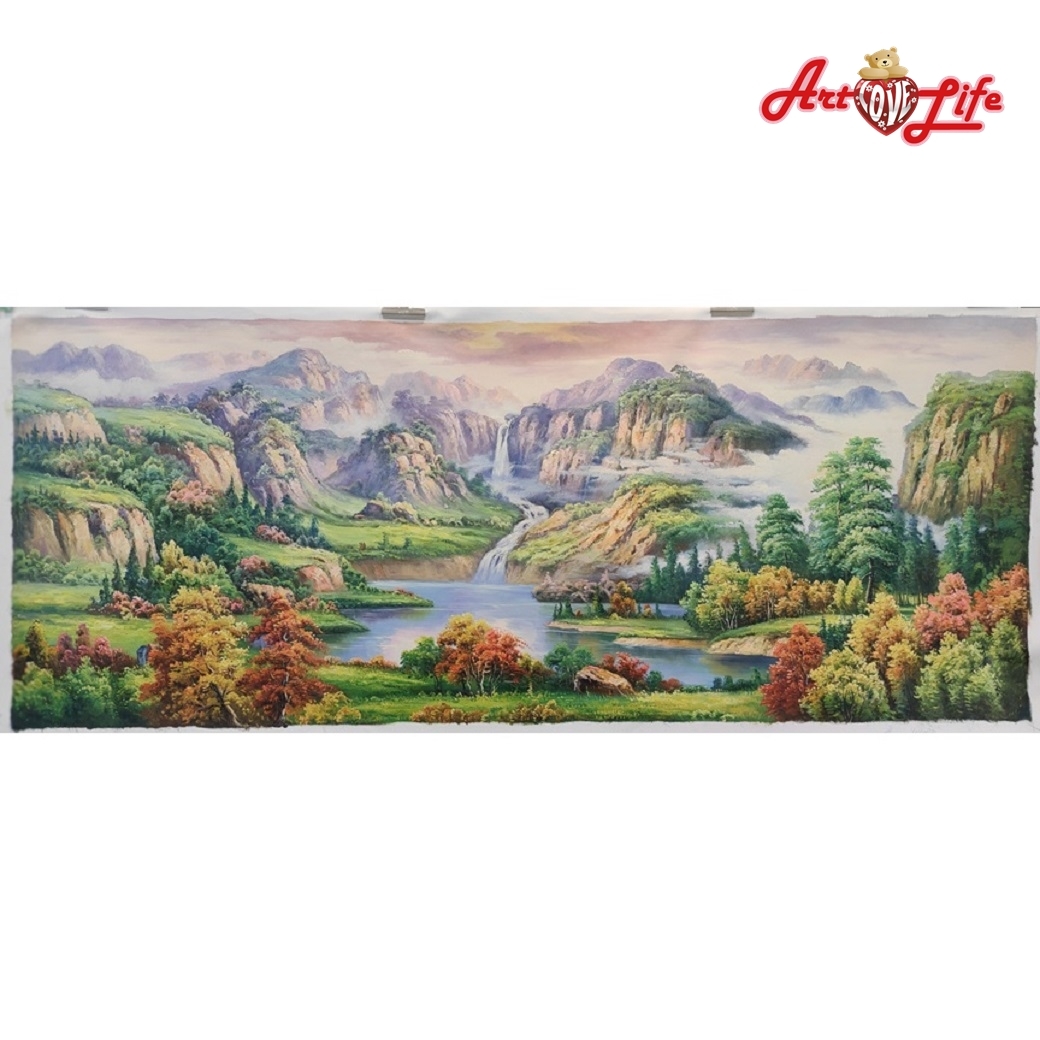 B017_70180高級手繪油畫_中式聚寶盆