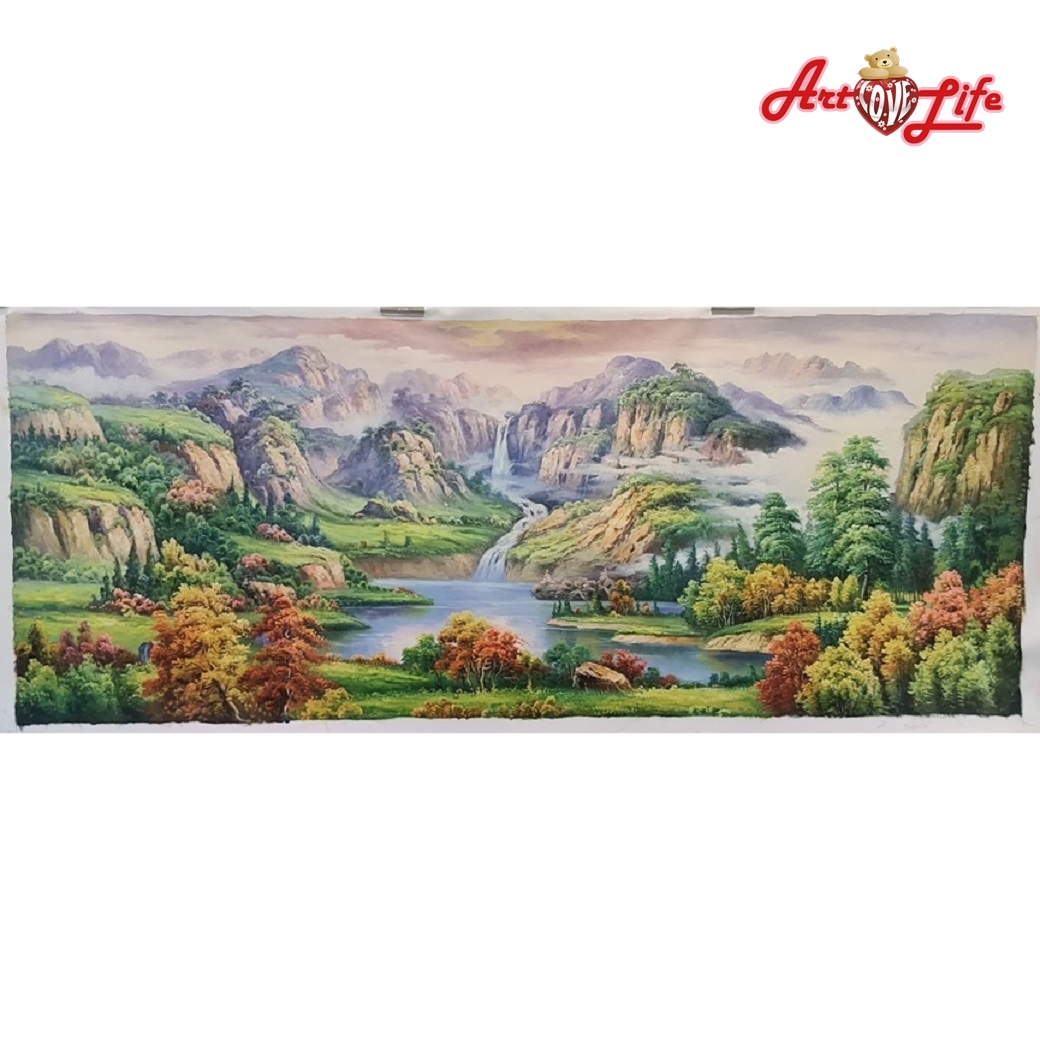 B017_70180高級手繪油畫_中式聚寶盆