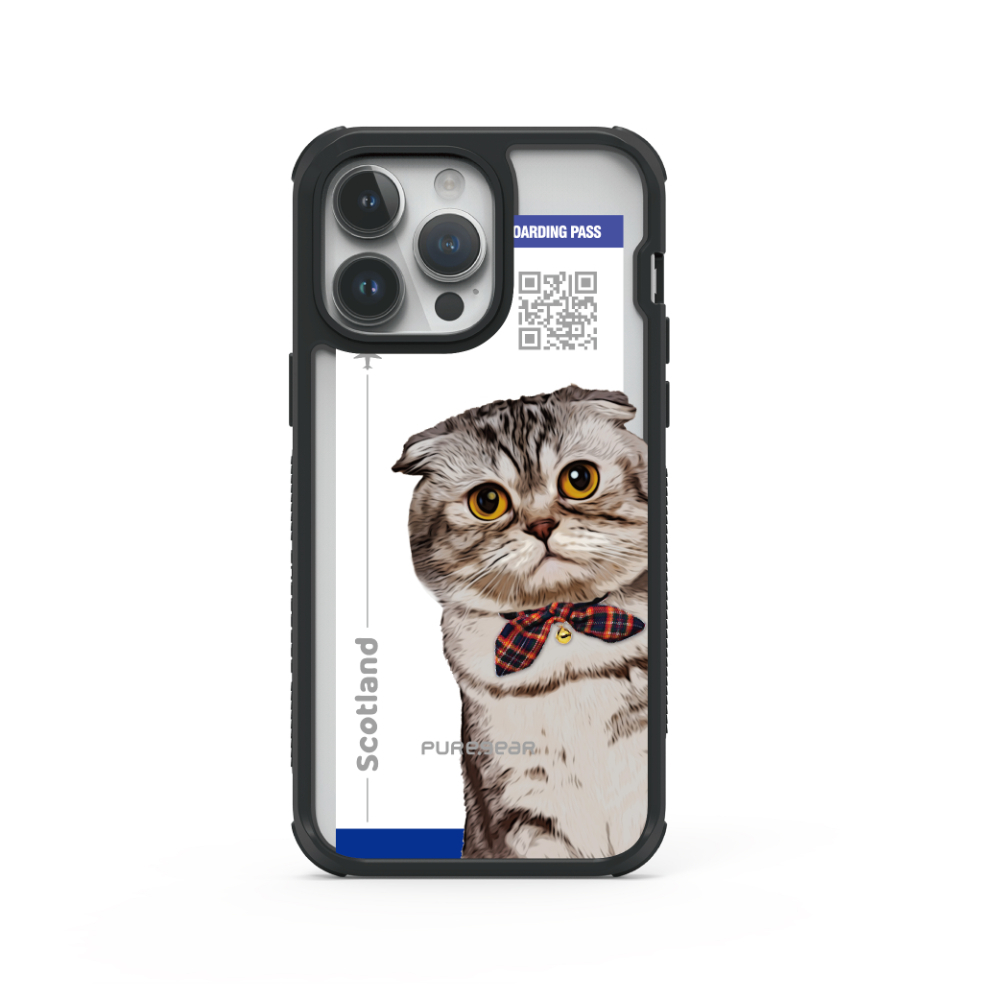 iPhone 輕坦克防摔手機殼 / 摺耳貓 (寵物旅行)